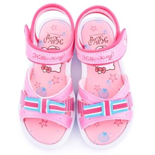 【三麗鷗】Hello Kitty 中大童 學院風典雅涼鞋(815745-粉)