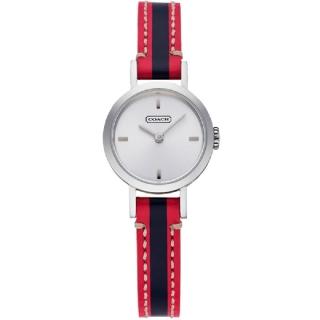 【COACH】Signature Studio 流行撞色時尚腕錶(桃紅+藍-23mm-CO14501579)