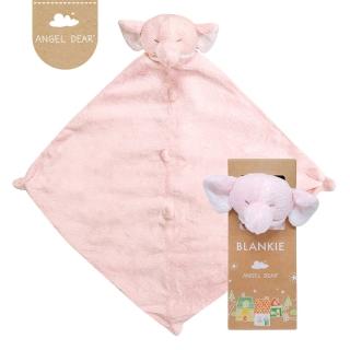 【美國 Angel Dear】動物嬰兒安撫巾(粉紅小象)