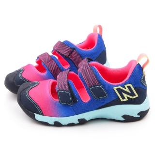【NewBalance】中童 護趾運動涼鞋(KD555FPP-粉藍)