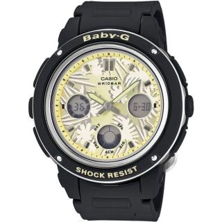 【CASIO】卡西歐Baby-G 鬧鈴多時區雙顯錶-黑(BGA-150F-1A)
