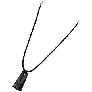 【POLICE】巔峰戰士炫黑軍牌項鍊-皮帶x黑