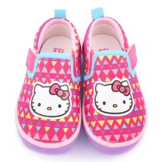 【三麗鷗】Hello Kitty 中小童 繽紛風采帆布鞋(715912-桃)