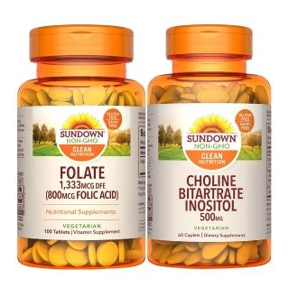 【美國Sundown日落恩賜】預約好孕組-(肌醇+純葉酸)