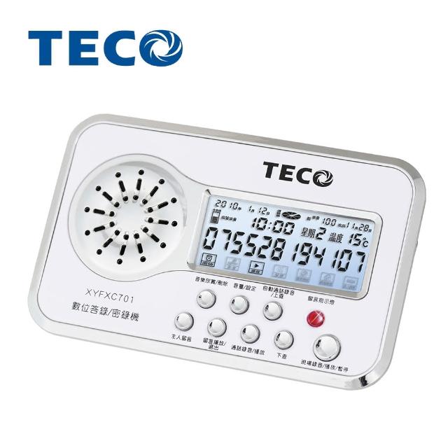 【數位語音秘書】TECO 東元數位答錄密momo電視台錄機(XYFXC701)