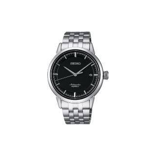 【SEIKO】Presage 時尚極簡機械腕錶-黑/39mm(6R15-02Y0D SARX023J)