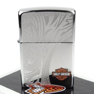 【ZIPPO】美系-哈雷-Harley-Davidson-雷射雕刻花紋圖案設計打火機