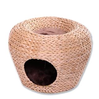 【美國Petpals】蒲草編織2用遊憩屋