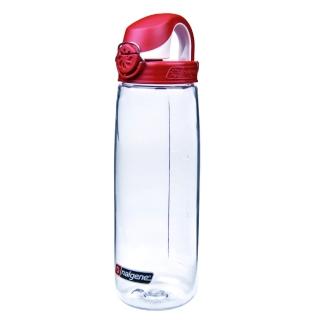 【Nalgene】OTF運動型水壼650cc(透明-紅蓋)