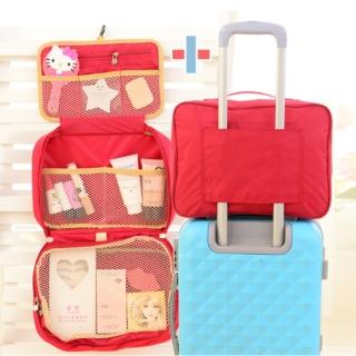【Bunny】完美大容量創意旅行行李袋盥洗包套裝組(拉桿收納包+三折盥洗包)
