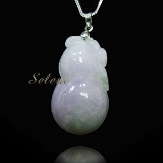 【Selene】冰地春帶彩福氣葫蘆墜(A貨翡翠300904)