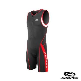 【AROPEC】Panther Man 美洲豹 男款連身無袖短褲三鐵衣(黑/紅)
