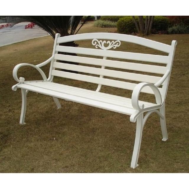 【BROTHER富邦科技有限公司 兄弟牌】雅典鋁合金雙人公園椅(白色)