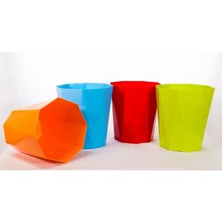 【愛樂美】馬卡龍中鑽八角7L桶(4入混色)