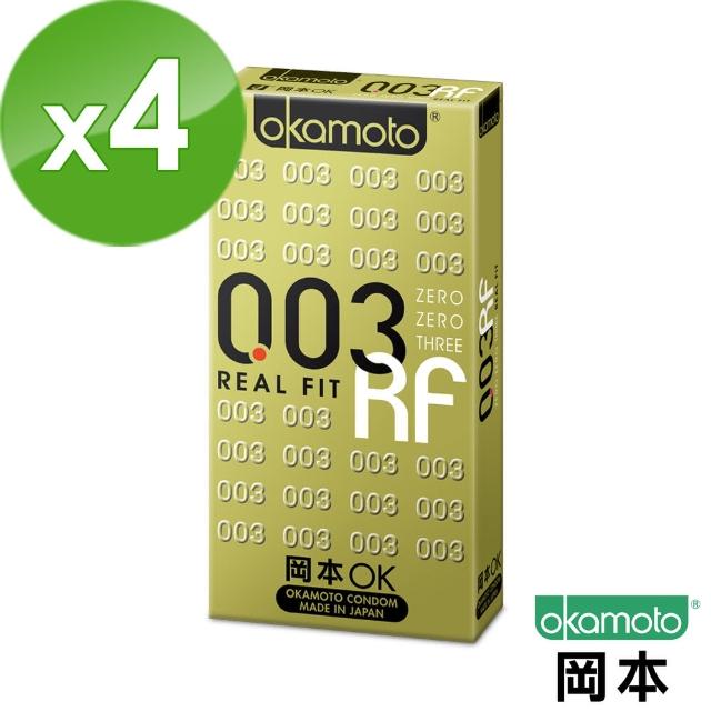 【岡本momo富邦購物網訂購OK】003 RF極薄貼身保險套(6入X 4盒)