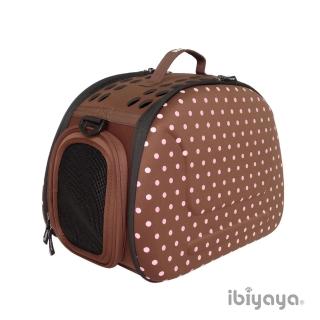 【IBIYAYA依比呀呀】EVA輕巧摺疊寵物提包-咖啡點(FC1007)