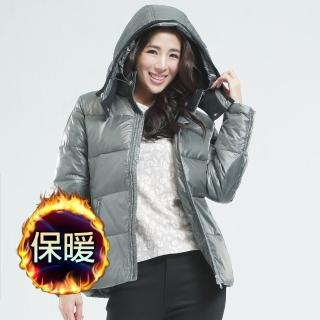 【BOBSON】基本型羽毛外套(灰色69109-49)