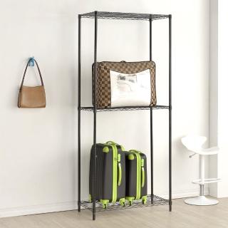 【百變金鋼】60*45*180三層烤漆鐵架(黑色)