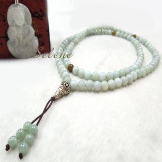 【鑫運來】開運避邪翡翠108顆念珠(A貨翡翠)