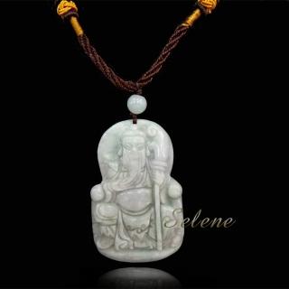 【鑫運來】庇佑護主翡翠關公墜(A貨翡翠)