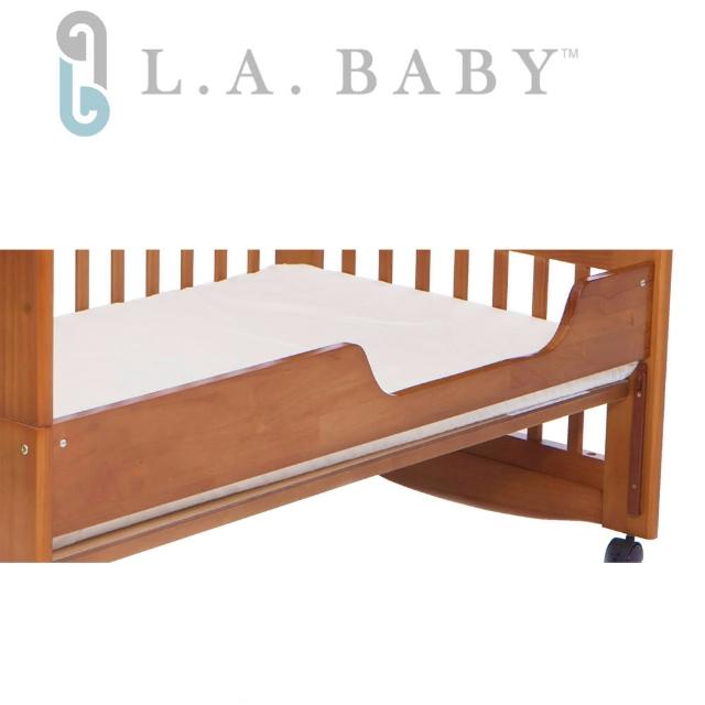 【美國 L.A. Baby】成長床床側板(咖啡色.白momo購物網客服電話色)