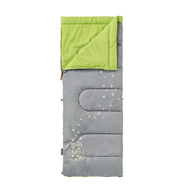 【網購】MOMO購物網【美國 Coleman】夜光型兒童睡袋/7度C.信封型睡袋(CM-22259 萊姆綠)價錢momo旅遊