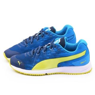 【PUMA】大童 輕量透氣慢跑運動鞋(357909-05-藍)