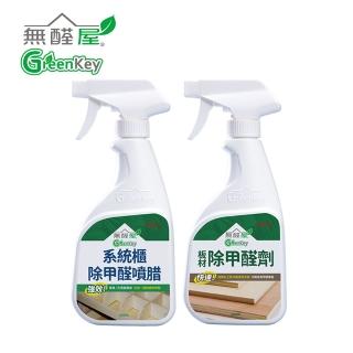 【無醛屋 醛面啟動作戰包】健康全方位噴腊+DIY除甲醛劑(400mlx1+400mlx1)