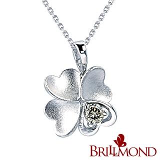 【BRILLMOND】幸運草香檳彩鑽墜