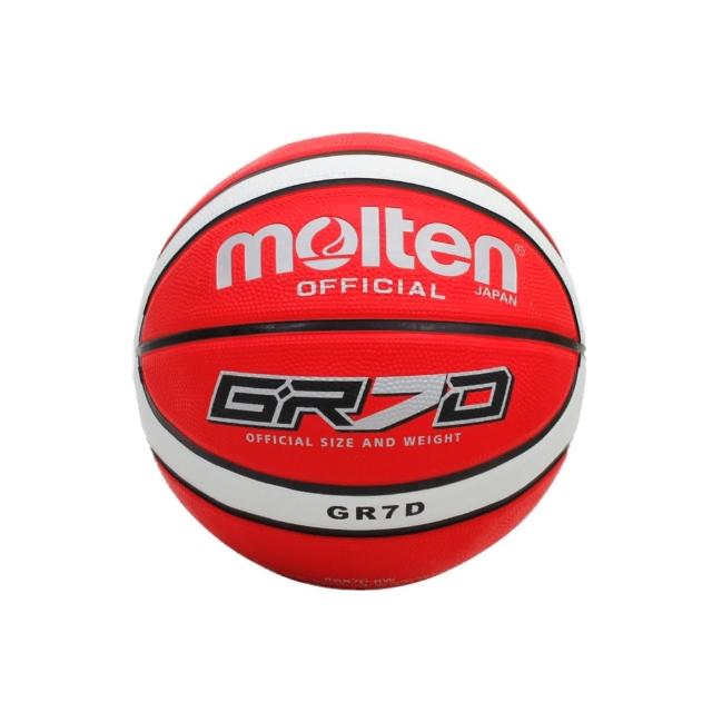 【MOLTENmomo網拍】籃球-9色-7號球 附球針(紅白)