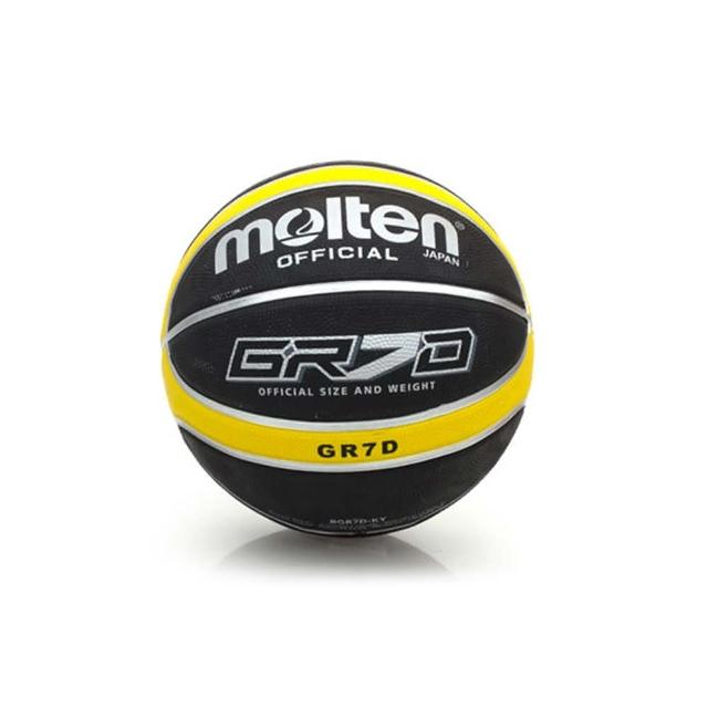 【MOLTEN】籃球-9色-momo電話訂購7號球 附球針(黑黃)