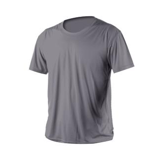 【HODARLA】激膚無感衣 男女涼感短T恤-0秒吸排抗UV輕量吸濕排汗無著感(鐵灰)