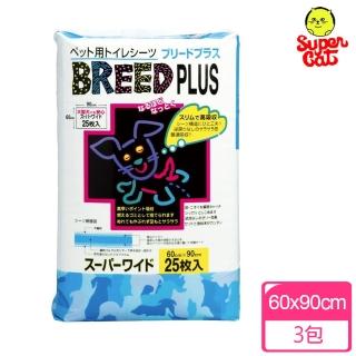 【日本SuperCat】寵物用尿布墊 60*90cm 25入(3包)
