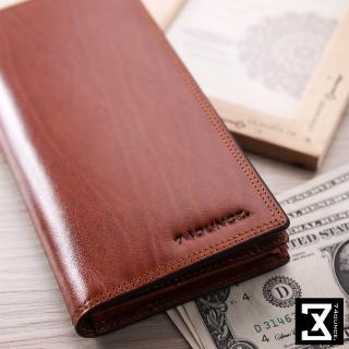 【74盎司】Maroon經典馬鞍皮長夾(N-464)