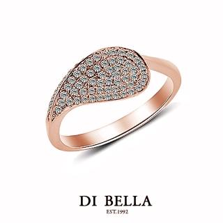 【DI BELLA】耀眼美學 0.25克拉美鑽尾戒(25分 玫瑰金)