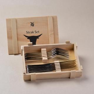 【WMF】牛排刀叉12PC﹣木盒(不鏽鋼牛排刀叉組)