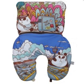 【小克聾貓】二合一旅行頸枕(Panda-a-panda)
