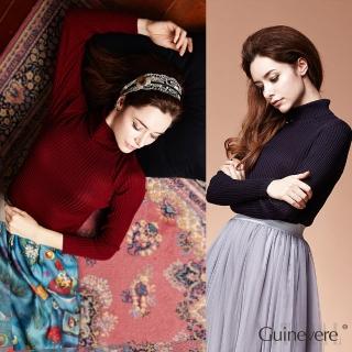 矜蘭妃100%蠶絲高領線衫(M)