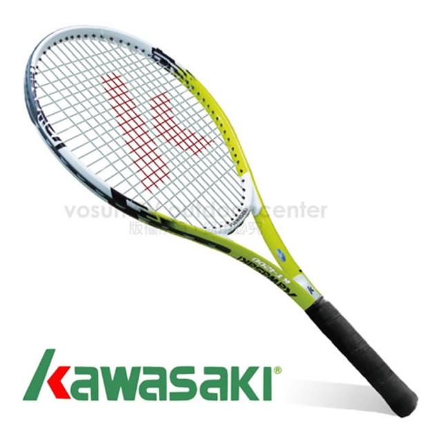 【日本momo 購物網 0800 KAWASAKI】川崎 Power 3D強化鋁合金網球拍_全碳網球拍(綠 KP1200GR)