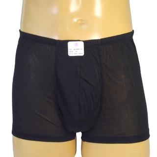 賽凡絲純蠶絲舒適男四角蠶絲內褲(黑色)