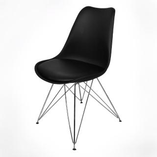 【FUN生活】朵妮拉休閒椅/餐椅/吧檯椅/造型椅/特餐椅(黑色/橙色/紅色)