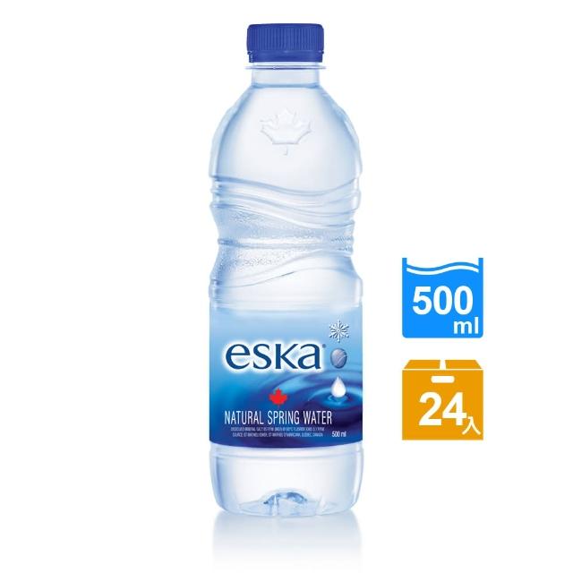 【eska愛斯卡】加拿大天然冰川水 500ML(24入momo網路客服/箱) 