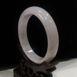 【緻麗珠寶】美馨美紫歡喜擁有冰糯紫羅蘭扁鐲-1(手圍19-19.5)