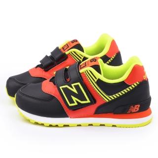 【NewBalance】中大童 經典574復古運動鞋(KG574OHY-黑)