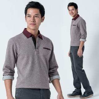 【Christian】沉穩內斂保溫紗POLO衫_紅(PW416-18)