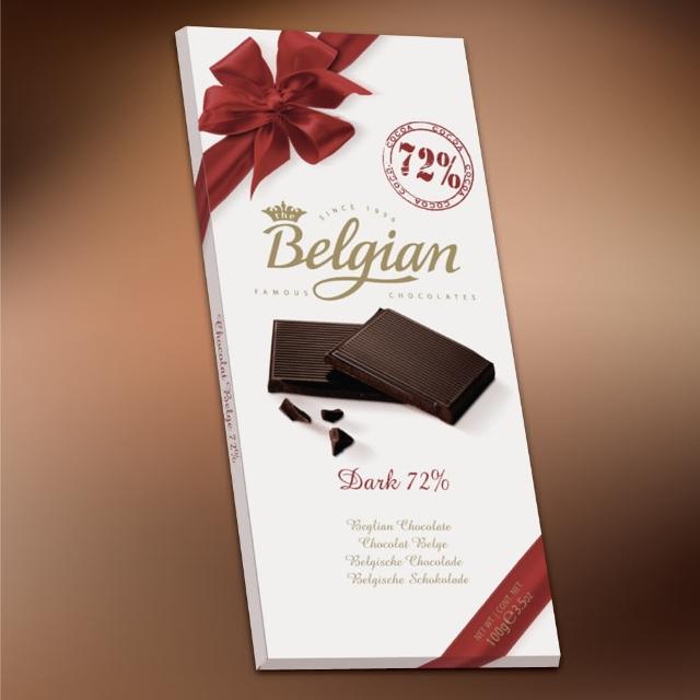 【Belgian‧白儷人】72%醇黑巧克力(momo購物網電話號碼100g) 