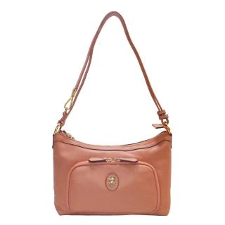 【達賀尊爵】進口那帕皮氣質斜肩包(橘色)