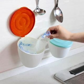 【日本製造】HACHIMAN流理台抗菌吸盤收納筒(2入特惠組)