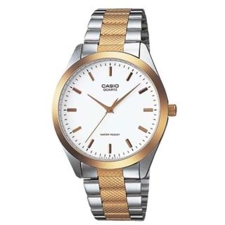 【CASIO】時尚紳士金銀富豪腕錶(MTP-1274SG-7A)