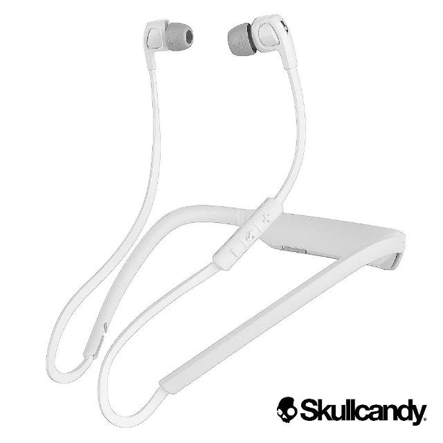 【美國Skullcandy潮牌】SB2 藍牙入耳式耳機-白富邦購物銀色(公司貨)